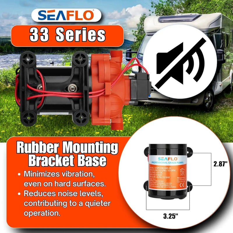 salelink.co.nz Unbranded 12V Seaflo Diaphragm Water Pump 12V Seaflo Diaphragm Water Pump | Action Outdoors NZ