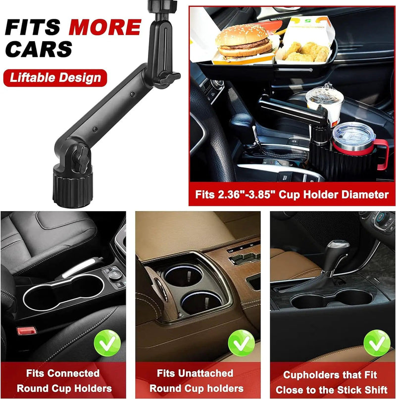 salelink.co.nz Unbranded Car Cup Holder Tray Food Table Car Cup Holder Tray Food Table | Action Outdoors NZ