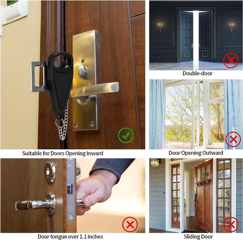 salelink.co.nz Unbranded Portable Door Lock Portable Door Lock | Action Outdoors NZ