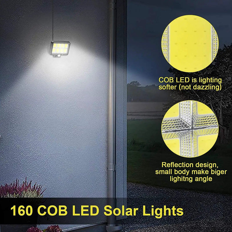 Solar Light Motion Sensor Security Led Flood Light Outdoor Garden Light – view 5