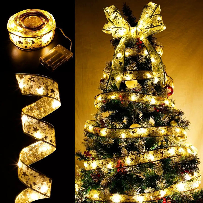 LED Gold Ribbon String Light 10M Christmas Light – view 6