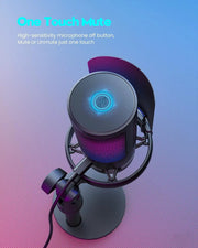 Gaming Microphone, USB PC Mic for Podcasts Videos, Streaming – view 3