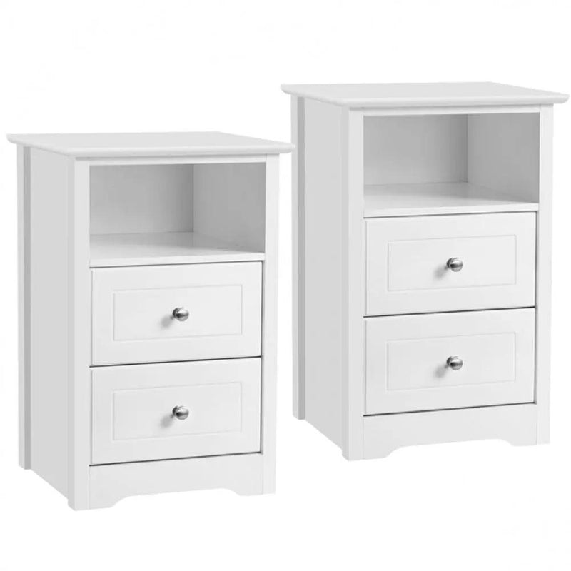 Yaheetech 1 Pair Side Table Bedside Tables End Table Nightstand 1 Pair Side Table Bedside Tables End Table Nightstand