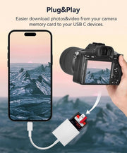 Type C to SD Card Reader Camera Adapter Phone Macbook USB-C – view 2