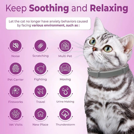 salelink.co.nz Unbranded 4PCS Calming Pheromone Collars for Cats 4PCS Calming Pheromone Collars for Cats | Action Outdoors NZ