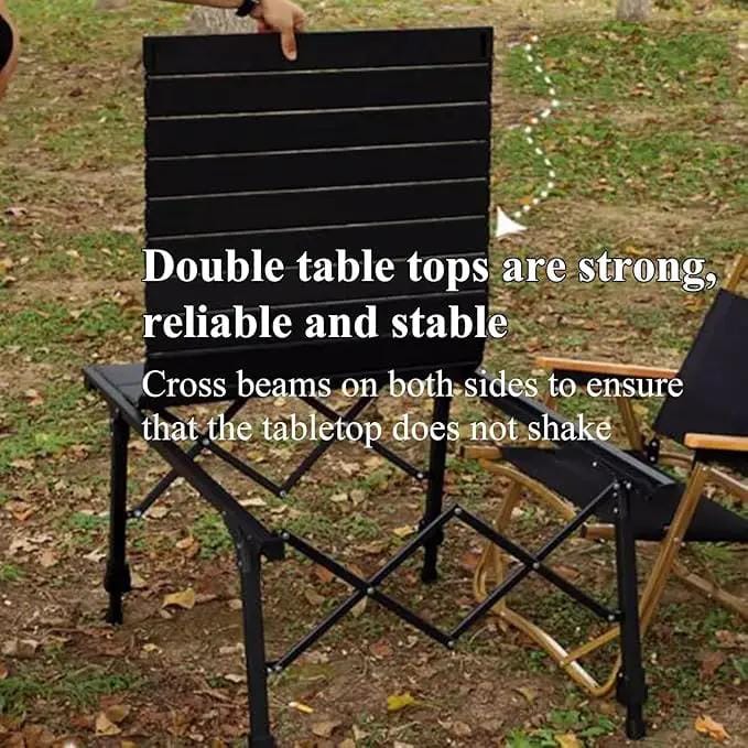 ECOTREK Table Aluminium Height Adjustable Egg Roll Camping Table – Portable Outdoor Table 89cm TYGM1521 Aluminium Height Adjustable Egg Roll Camping Table – Portable Outdoor Table 89cm TYGM1521