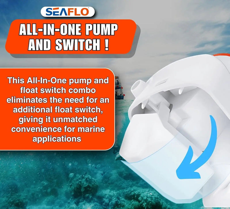 12V 750GPH Seaflo Automatic Submersible Bilge Pump – view 5
