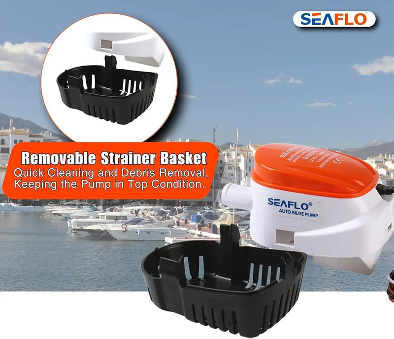 12V 750GPH Seaflo Automatic Submersible Bilge Pump – view 6