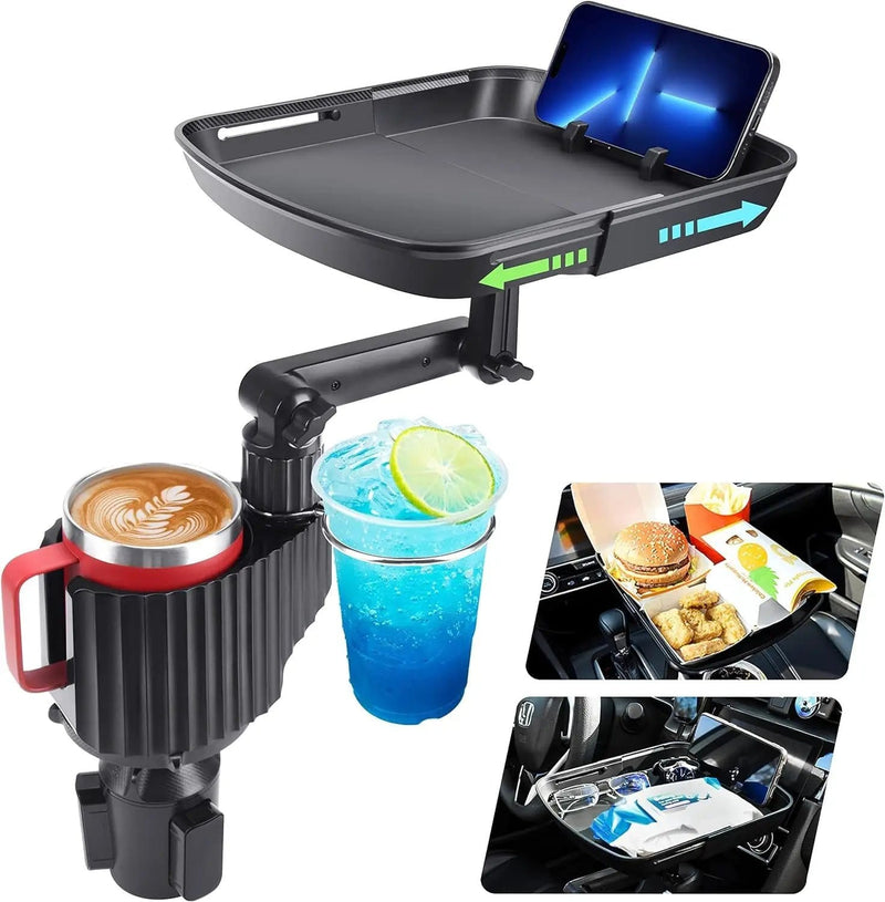 salelink.co.nz Unbranded Car Cup Holder Tray Food Table Car Cup Holder Tray Food Table | Action Outdoors NZ