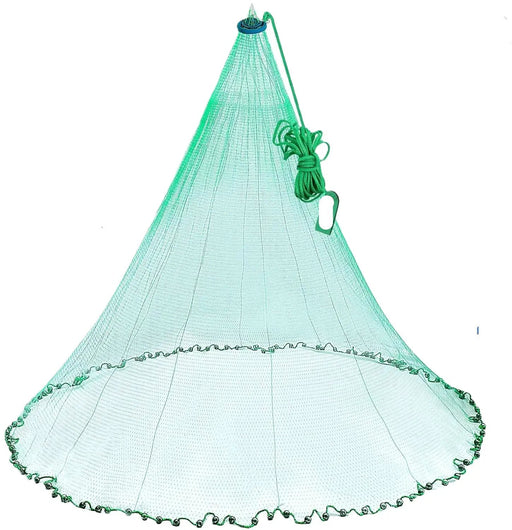 7 FT Cast Net 1/2 inch Green American Cast Nets – view 2