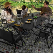 90CM Folding Dining Table Camping Picnic Egg Roll – view 2