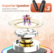 Bluetooth Singing Speaker Karaoke Player with 2 Wireless Microphones – view 5