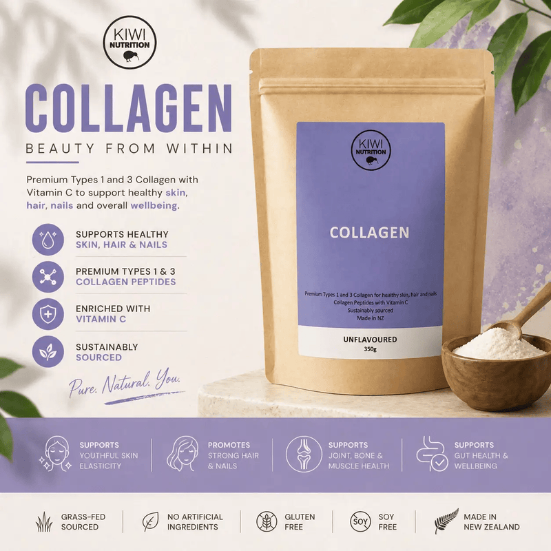 Kiwi Nutrition Collagen Powder Collagen Powder - Unflavoured 350g Collagen Powder - Unflavoured 350g | NZ