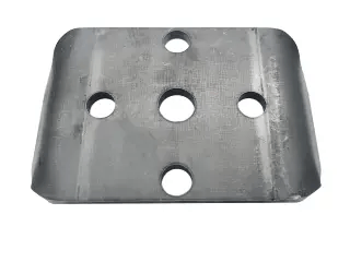 Trojan Weld On Swivel Plate 8mm Thick 100mm Jockey Wheel Part