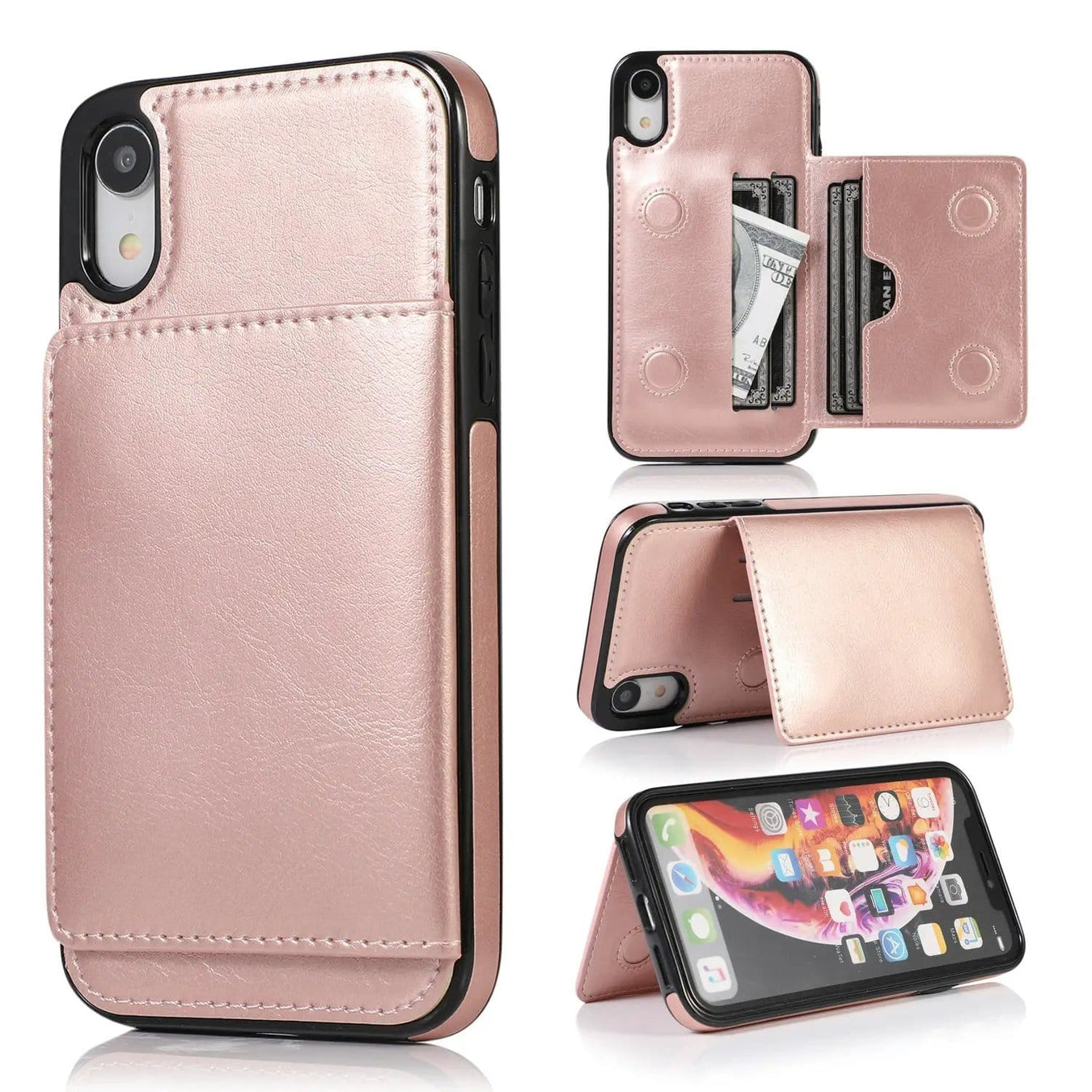 iPhone XR Case Wallet Cover Card Slots – view 1