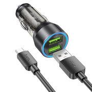 Hoco Car Charger 2xUSB Port Car Charger 36W – view 2