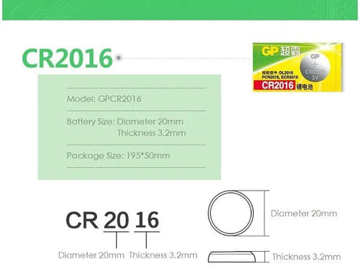 dealonline.co.nz dealonlinenz (5pcs) 3V Lithium Coin Cell Batteries, CR2016 (5pcs) 3V Lithium Coin Cell Batteries, CR2016