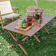 90CM Folding Dining Table Camping Picnic Egg Roll – view 1