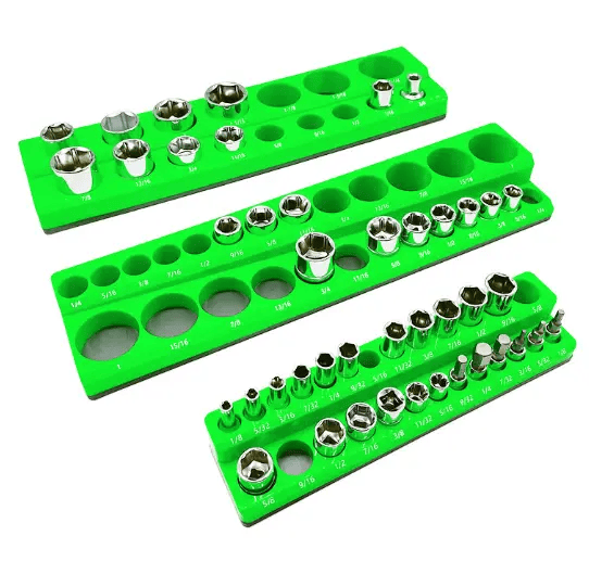 salelink.co.nz Unbranded 6PCS Magnetic Socket Organizers 6PCS Magnetic Socket Organizers | Action Outdoors NZ