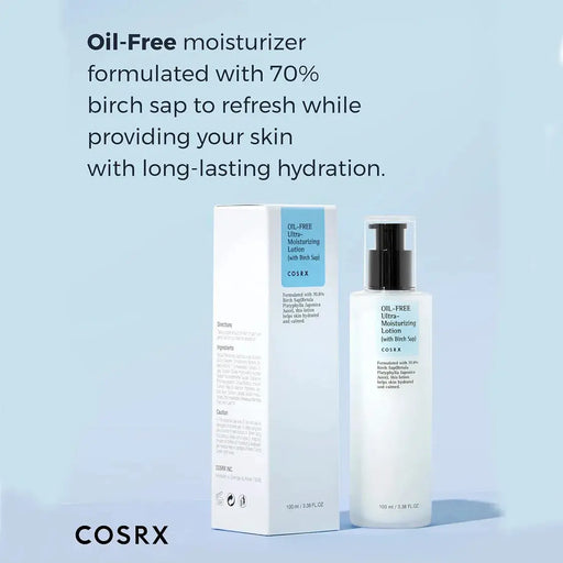 Poppy Gifts Skin Care COSRX Oil-Free Ultra-Moisturizing Lotion (with Birch Sap) 100ml COSRX Oil-Free Ultra-Moisturizing Lotion (with Birch Sap) 100ml