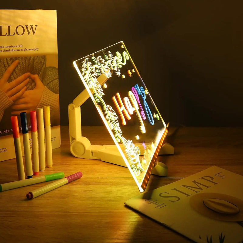 Led Acrylic Message Board with Color Pens 20x30cm – view 3