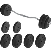 Yaheetech Barbell Weight Set 30kg Barbell Weight Set 30kg
