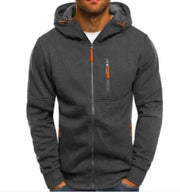 Men's Cotton Hoodie Jacket — Soft Fleece Kangaroo Pocket | Casual & Gym Wear – view 7
