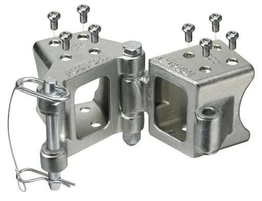 Fulton Fold Away Bolt On Hinge Kit Zinc 3x3 Inch 180 Degree 2200 Kg