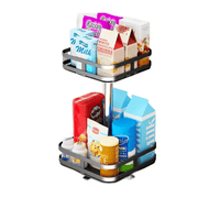 2 Tier Lazy Susan Rotating Spice Rack Kitchen Organiser Shelf – view 1