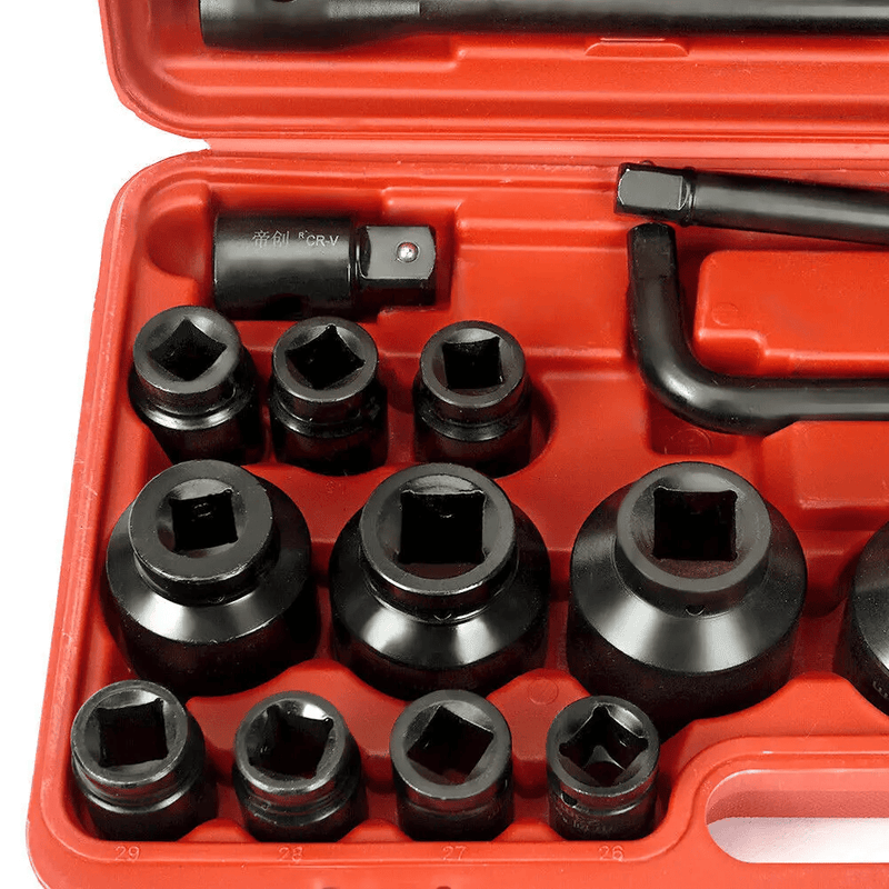 salelink.co.nz Unbranded 26pcs Drive Impact Socket Sets 26 Piece Three Quarter Inch Drive Impact Socket Set
