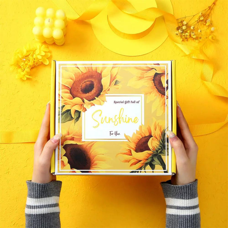 Poppy Gifts Aroma Sunflower Candle Bath Gift Box Aroma Sunflower Candle Bath Gift Box