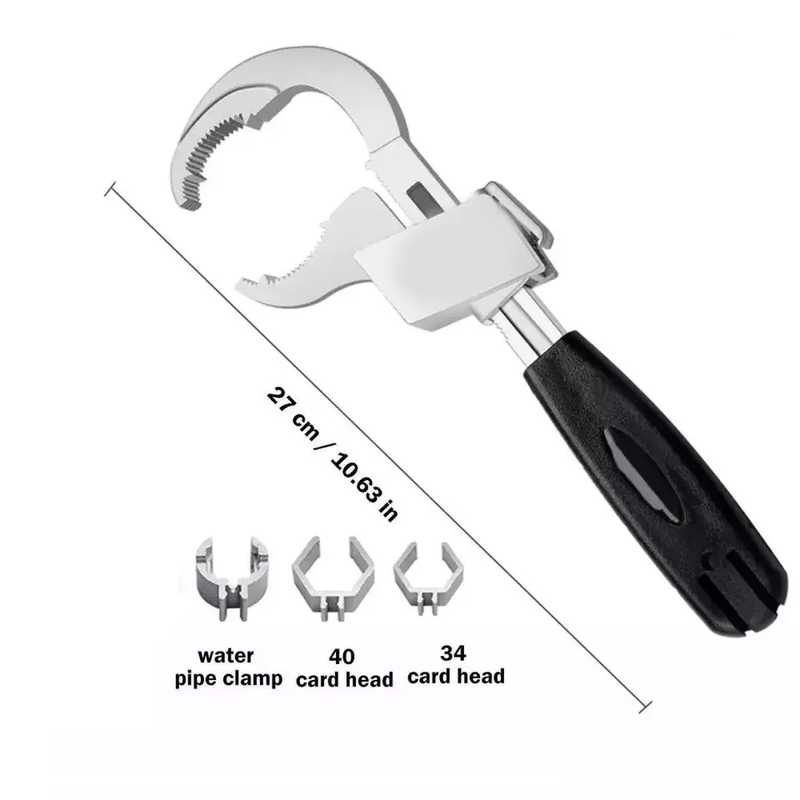 Multifunction Adjustable Double-ended Wrench Bathroom Water Pipe Spanners Tool – view 2