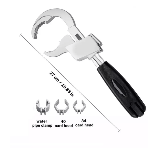 Multifunction Adjustable Double-ended Wrench Bathroom Water Pipe Spanners Tool – view 2