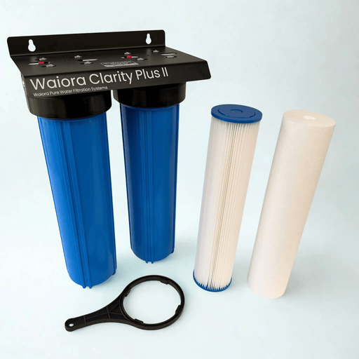 Waiora Clarity Plus II Whole House Rainwater Filter - 2 Stage, 20 Inch Jumbo, High Flow Sediment Removal NZ