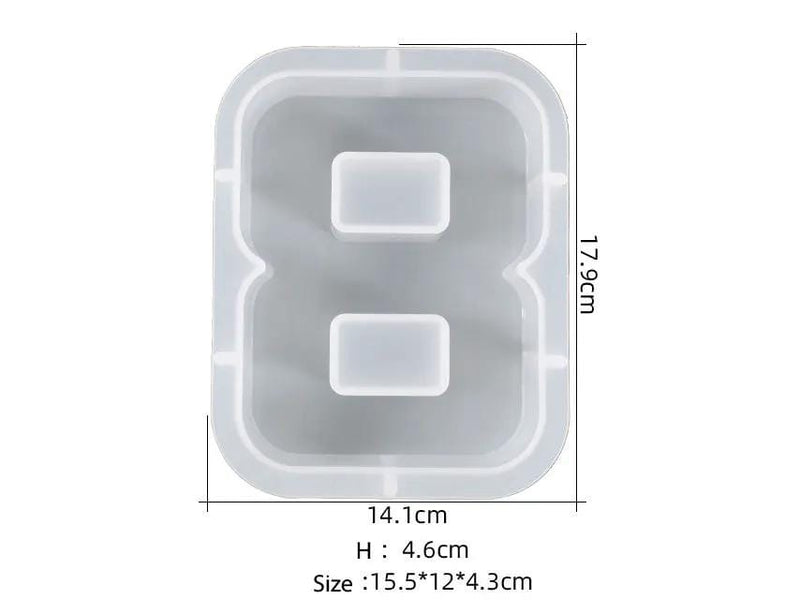 Resin Art NZ Moulds Number Moulds - Individual - Super Large Number Moulds - Individual - Super Large | NZ