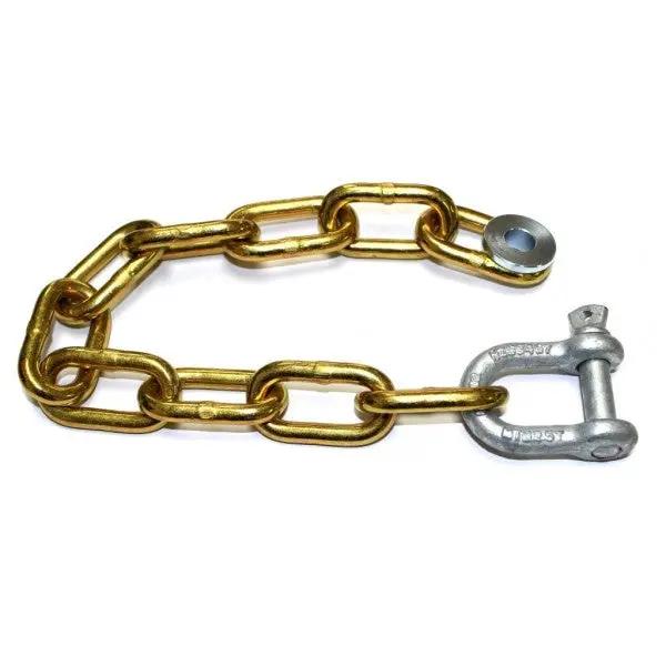 Trailer Chain Set 12Link c/w Stainless Shackle & Washer – view 2