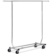 Free-Standing Standard Garment Rod Clothes Organizer Adjustable Foldable Clothes Rack – view 1