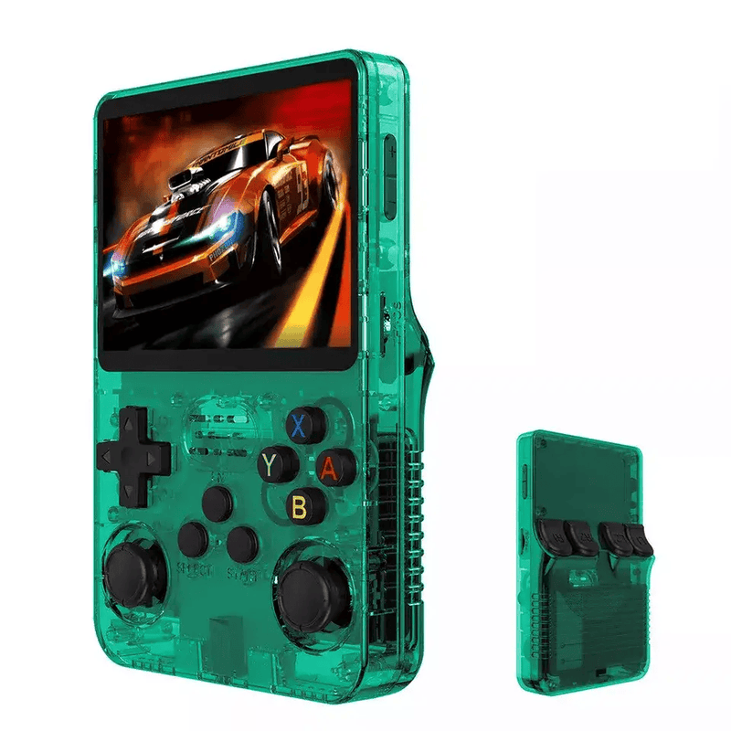 Handheld Game Console with Game Card - Green – view 1