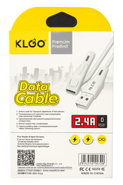 Nest And Stem Homewares Frankly Cotton KLGO White USB Cable 3m Fast Charge – view 2