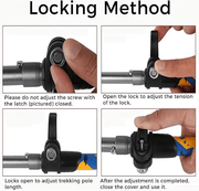 ECOTREK Hiking Pole 7075 Aluminium Trekking Poles with Quick Lock System LBDS4013 7075 Aluminium Trekking Poles with Quick Lock System LBDS4013