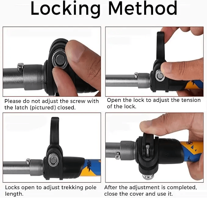 ECOTREK Hiking Pole 7075 Aluminium Trekking Poles with Quick Lock System LBDS4013 7075 Aluminium Trekking Poles with Quick Lock System LBDS4013