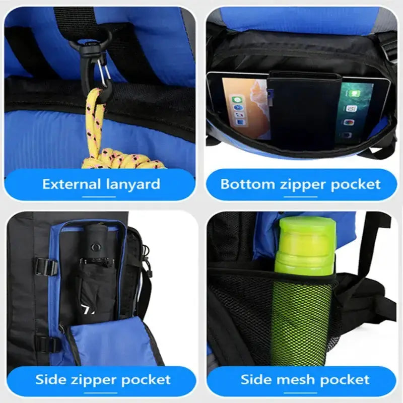 90L Waterproof Hiking & Camping Backpack (various colours available) – view 5