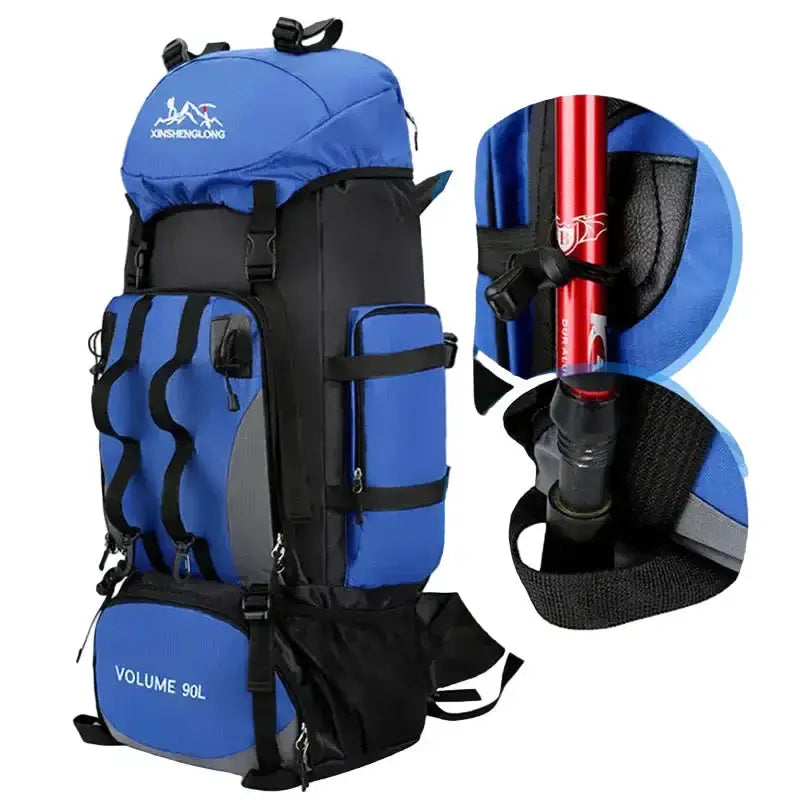 90L Waterproof Hiking & Camping Backpack (various colours available) – view 3