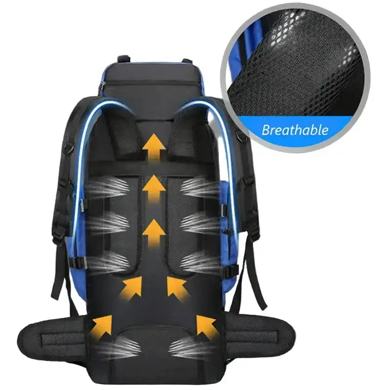 90L Waterproof Hiking & Camping Backpack (various colours available) – view 4