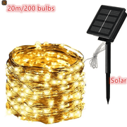 Outdoor Solar String Lights Copper Wire Christmas Wedding Party 20M (200 bulbs) – view 2