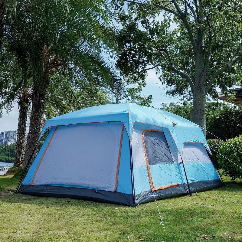 Camping Tent For 6-10persons 380x260x195cm Blue – view 3