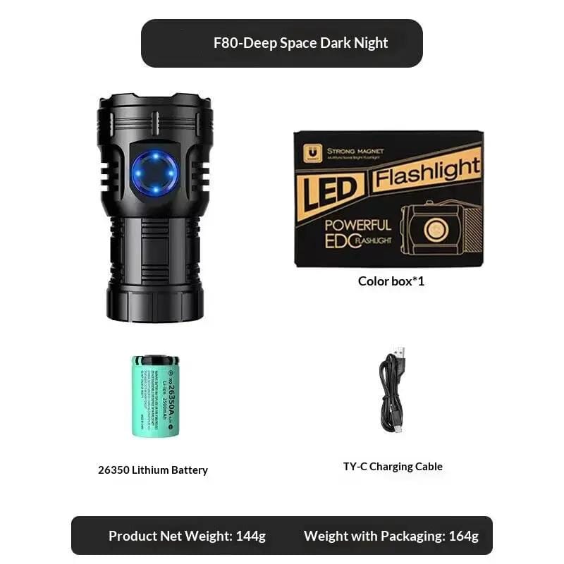 Bright Eight-Eye Monster High-Intensity Flashlight Rechargeable For Outdoor Use - Bright Eight-Eye Monster – view 7