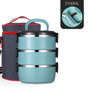 Mead's Supply & Equipment Outfitters limited Camp Cookware & Food Storage Stainless Steel Insulated Bento Lunch Box With Multi Layer Containers Stainless Steel Insulated Bento Lunch Box With Layers