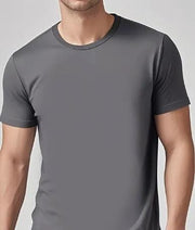 Solid Casual Crewneck T-Shirt — Loose Fit Pure Cotton | Men's Everyday Tee – view 24