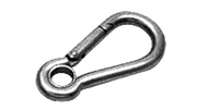Karabiner Spring Hook w/ Eyelet 10mm - Each by Anzor